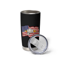 Electrician American Flag Tumbler Cup Patriotic Electrical Worker