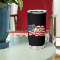 Electrician American Flag Tumbler Cup Patriotic Electrical Worker