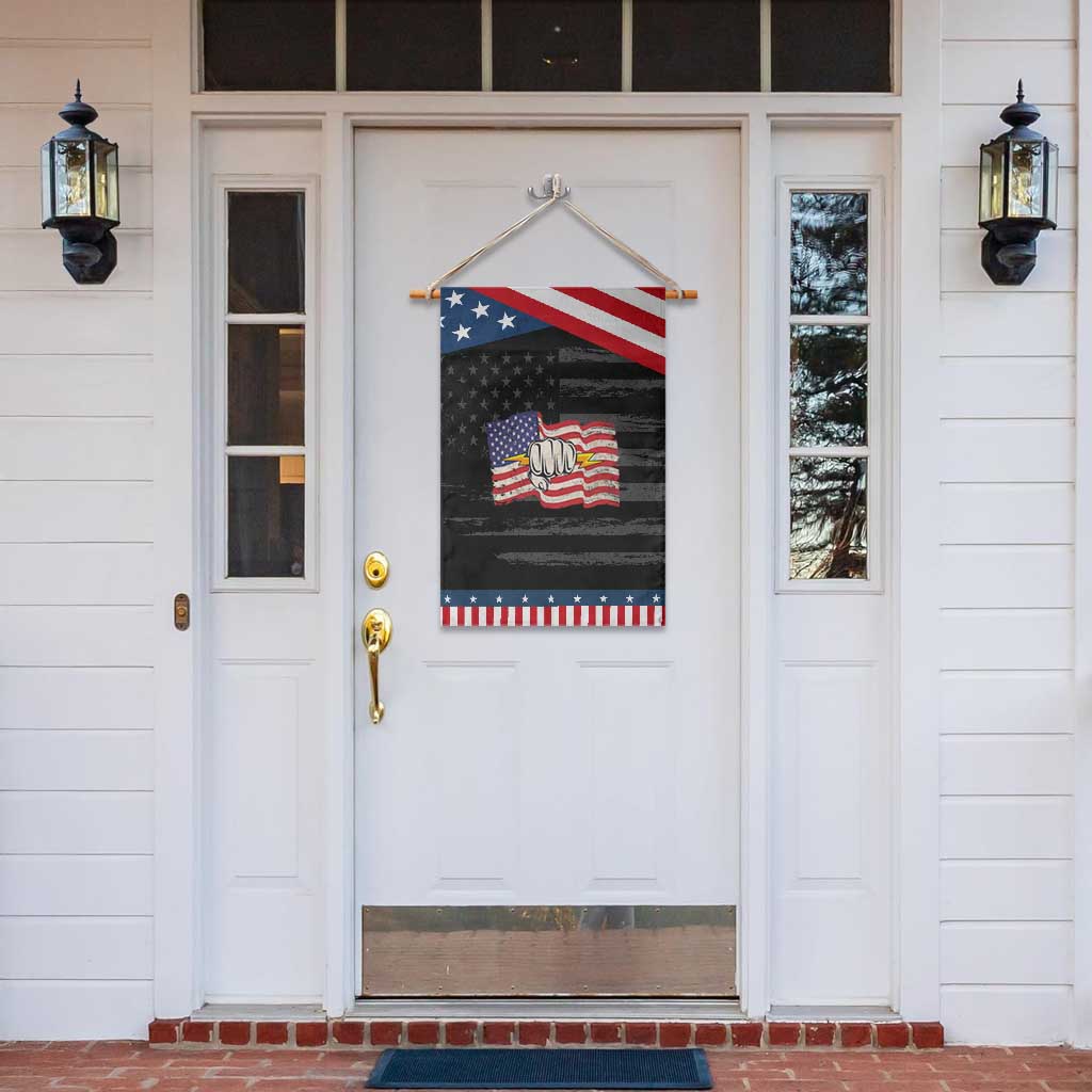 Electrician American Flag Garden Flag Patriotic Electrical Worker