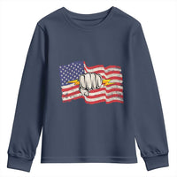 Electrician American Flag Youth Sweatshirt Patriotic Electrical Worker - Wonder Print Shop