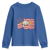 Electrician American Flag Youth Sweatshirt Patriotic Electrical Worker - Wonder Print Shop