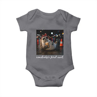 Somebody's Feral Aunt Baby Onesie Funny Neil The Seal Meme
