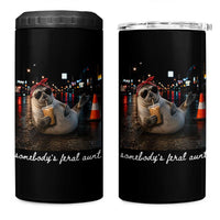 Somebody's Feral Aunt 4 in 1 Can Cooler Tumbler Funny Neil The Seal Meme