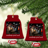 Somebody's Feral Aunt Ceramic Ornament Funny Neil The Seal Meme