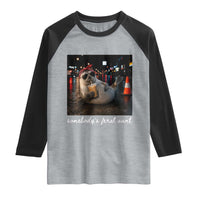 Somebody's Feral Aunt Raglan Shirt Funny Neil The Seal Meme