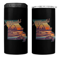Retro Gateway Arch St Louis Missouri Map Outline 4 in 1 Can Cooler Tumbler