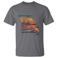 Retro Gateway Arch St Louis Missouri Map Outline T Shirt