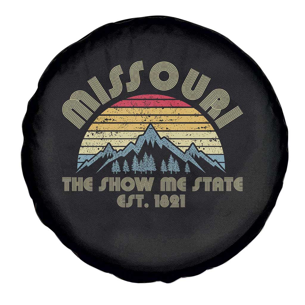 Retro Missouri The Show Me State USA America Souvenir Gift Spare Tire Cover The Show Me State USA America Souvenir