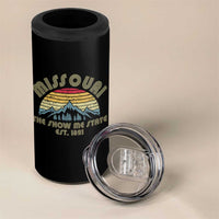 Retro Missouri The Show Me State USA America Souvenir Gift 4 in 1 Can Cooler Tumbler The Show Me State USA America Souvenir