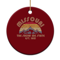 Retro Missouri The Show Me State USA America Souvenir Gift Ceramic Ornament The Show Me State USA America Souvenir