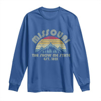 Retro Missouri The Show Me State USA America Souvenir Gift Long Sleeve Shirt The Show Me State USA America Souvenir