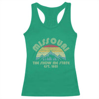 Retro Missouri The Show Me State USA America Souvenir Gift Racerback Tank Top The Show Me State USA America Souvenir