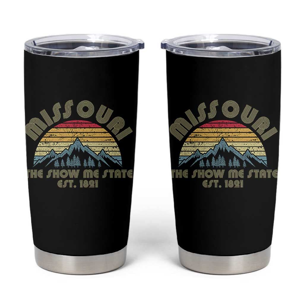 Retro Missouri The Show Me State USA America Souvenir Gift Tumbler Cup The Show Me State USA America Souvenir