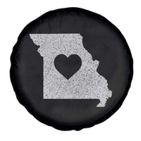 Missouri Home Distressed Missouri State Map with Heart Spare Tire Cover