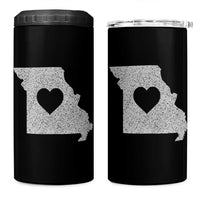 Missouri Home Distressed Missouri State Map with Heart 4 in 1 Can Cooler Tumbler