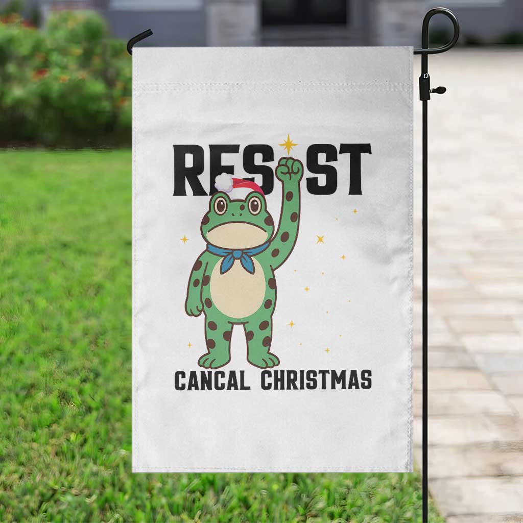 Resist Frog Garden Flag Funny Portland Protest ICE Activist Meme - Wonder Print Shop