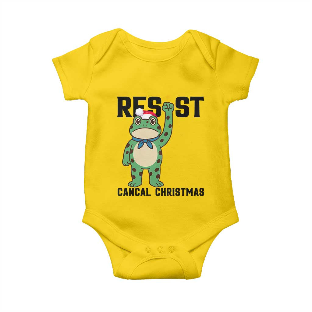 Resist Frog Baby Onesie Funny Portland Protest ICE Activist Meme - Wonder Print Shop
