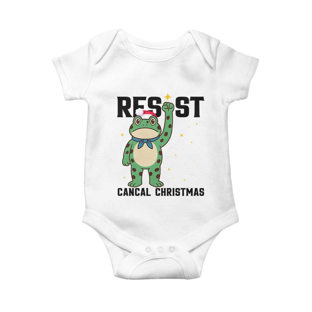 Resist Frog Baby Onesie Funny Portland Protest ICE Activist Meme - Wonder Print Shop