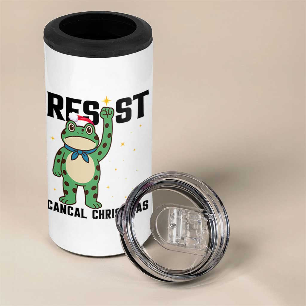 Resist Frog 4 in 1 Can Cooler Tumbler Funny Portland Protest ICE Activist Meme - Wonder Print Shop
