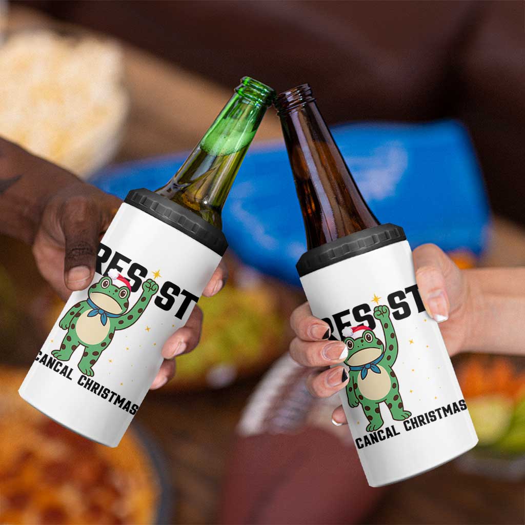 Resist Frog 4 in 1 Can Cooler Tumbler Funny Portland Protest ICE Activist Meme - Wonder Print Shop