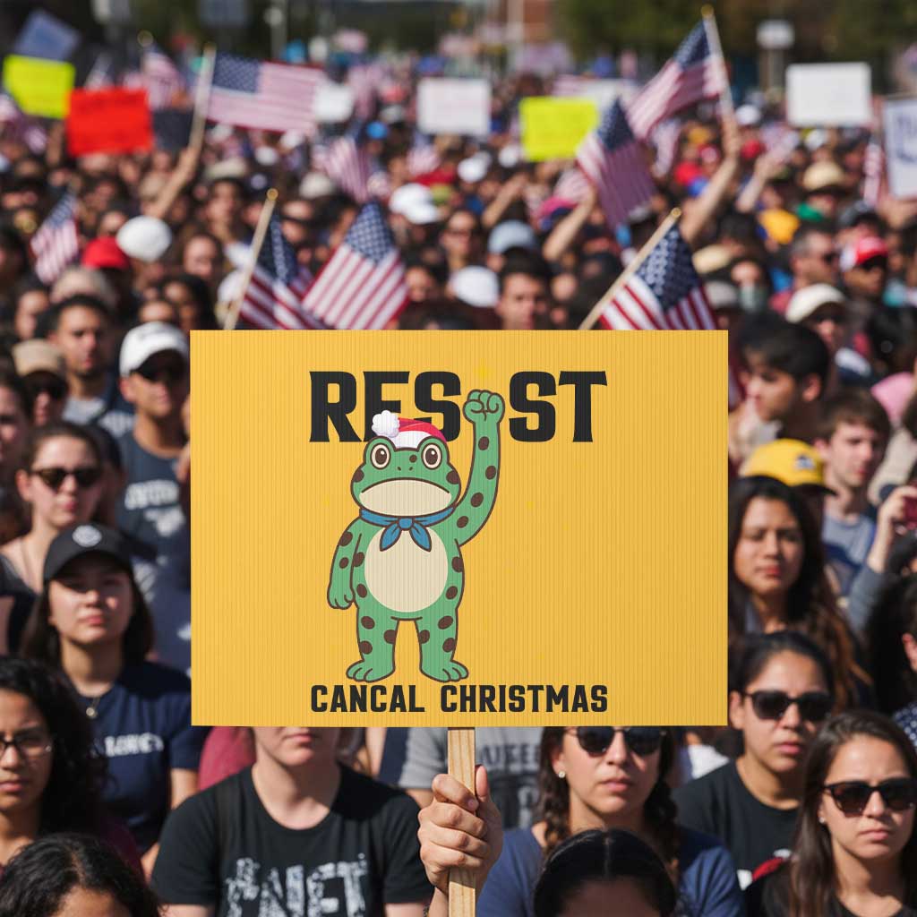 Resist Frog Protest Sign Funny Portland Protest ICE Activist Meme - Wonder Print Shop