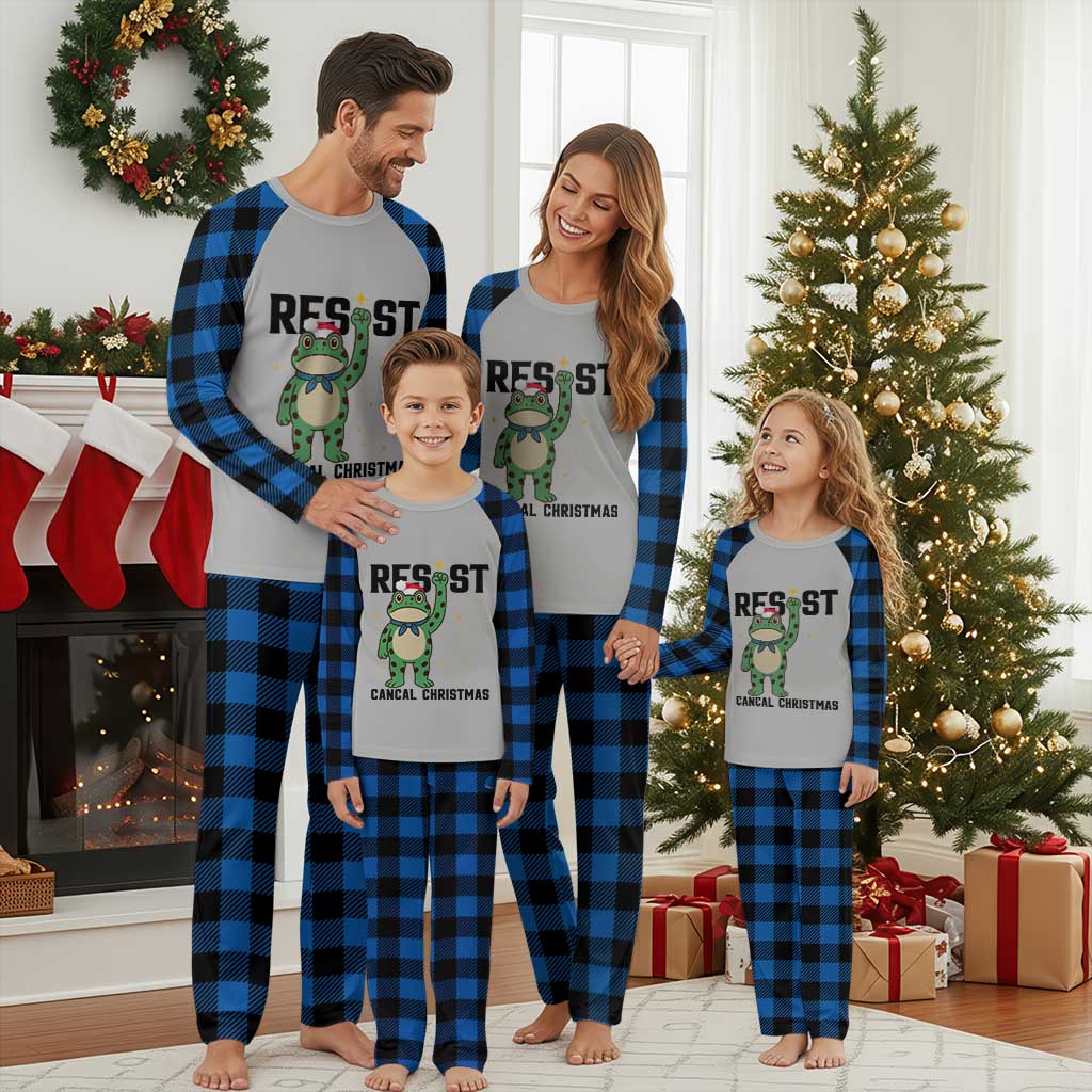 Resist Frog Plaid Pajama Set Funny Portland Protest ICE Activist Meme - Wonder Print Shop
