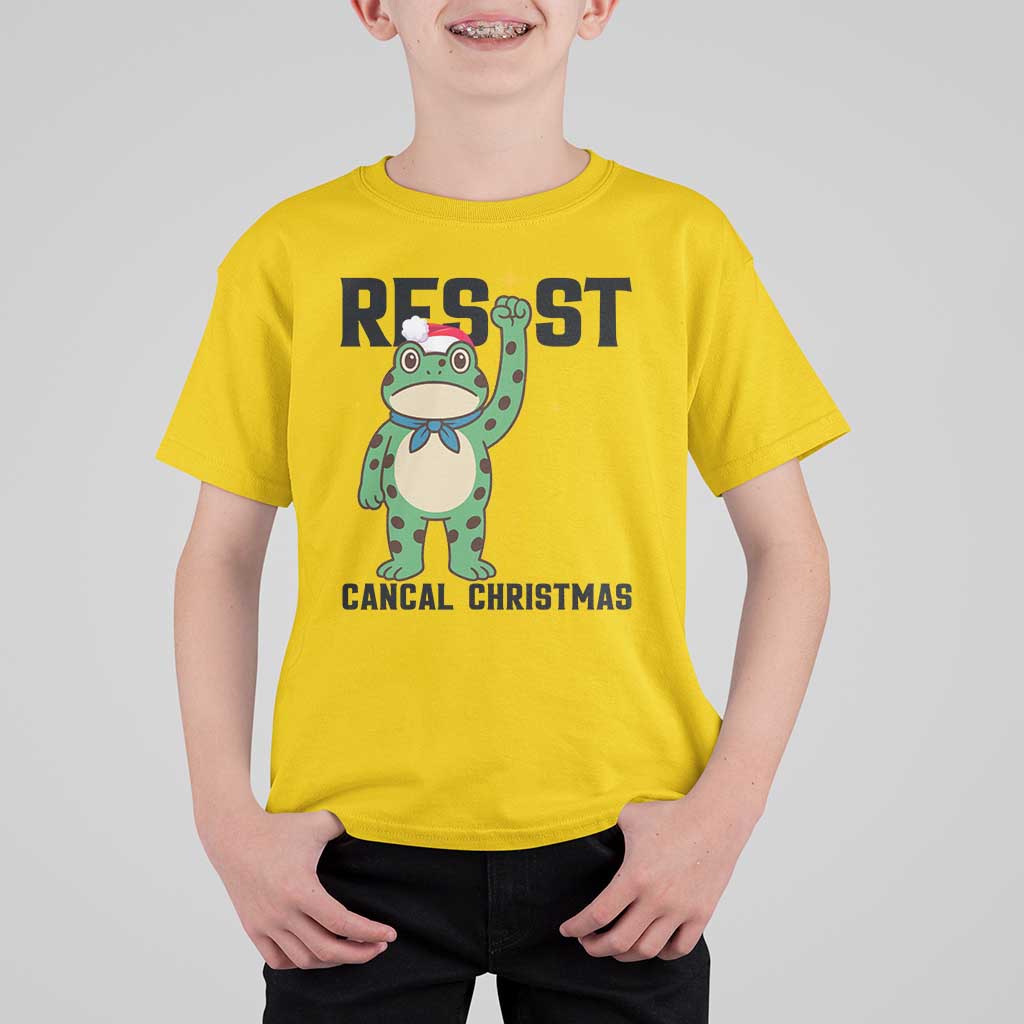 Resist Frog T Shirt For Kid Funny Portland Protest ICE Activist Meme - Wonder Print Shop