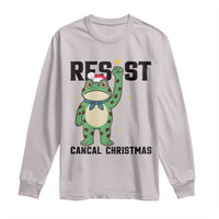 Resist Frog Long Sleeve Shirt Funny Portland Protest ICE Activist Meme - Wonder Print Shop