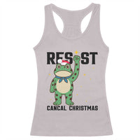 Resist Frog Racerback Tank Top Funny Portland Protest ICE Activist Meme - Wonder Print Shop