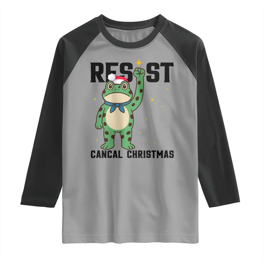 Resist Frog Raglan Shirt Funny Portland Protest ICE Activist Meme - Wonder Print Shop