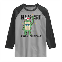 Resist Frog Raglan Shirt Funny Portland Protest ICE Activist Meme - Wonder Print Shop