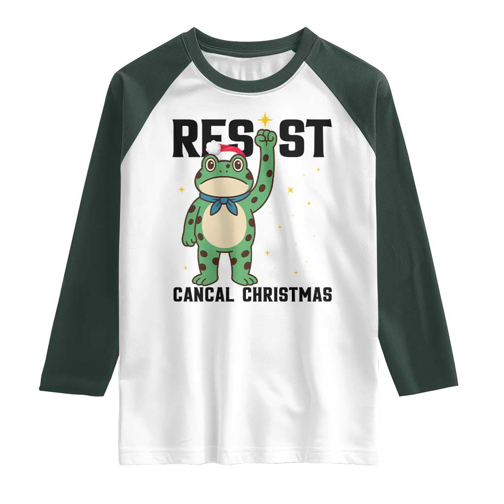 Resist Frog Raglan Shirt Funny Portland Protest ICE Activist Meme - Wonder Print Shop