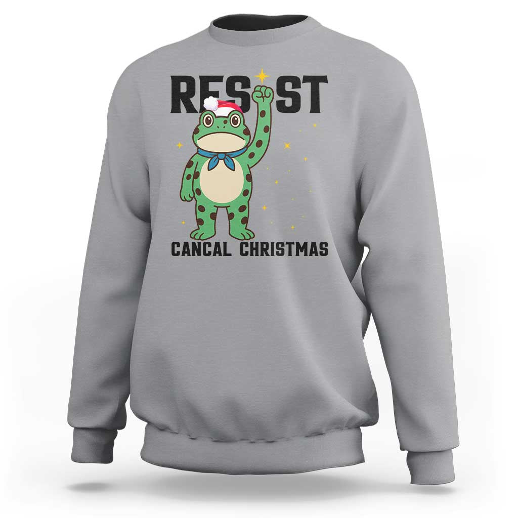 Resist Frog Sweatshirt Funny Portland Protest ICE Activist Meme - Wonder Print Shop