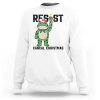 Resist Frog Sweatshirt Funny Portland Protest ICE Activist Meme - Wonder Print Shop