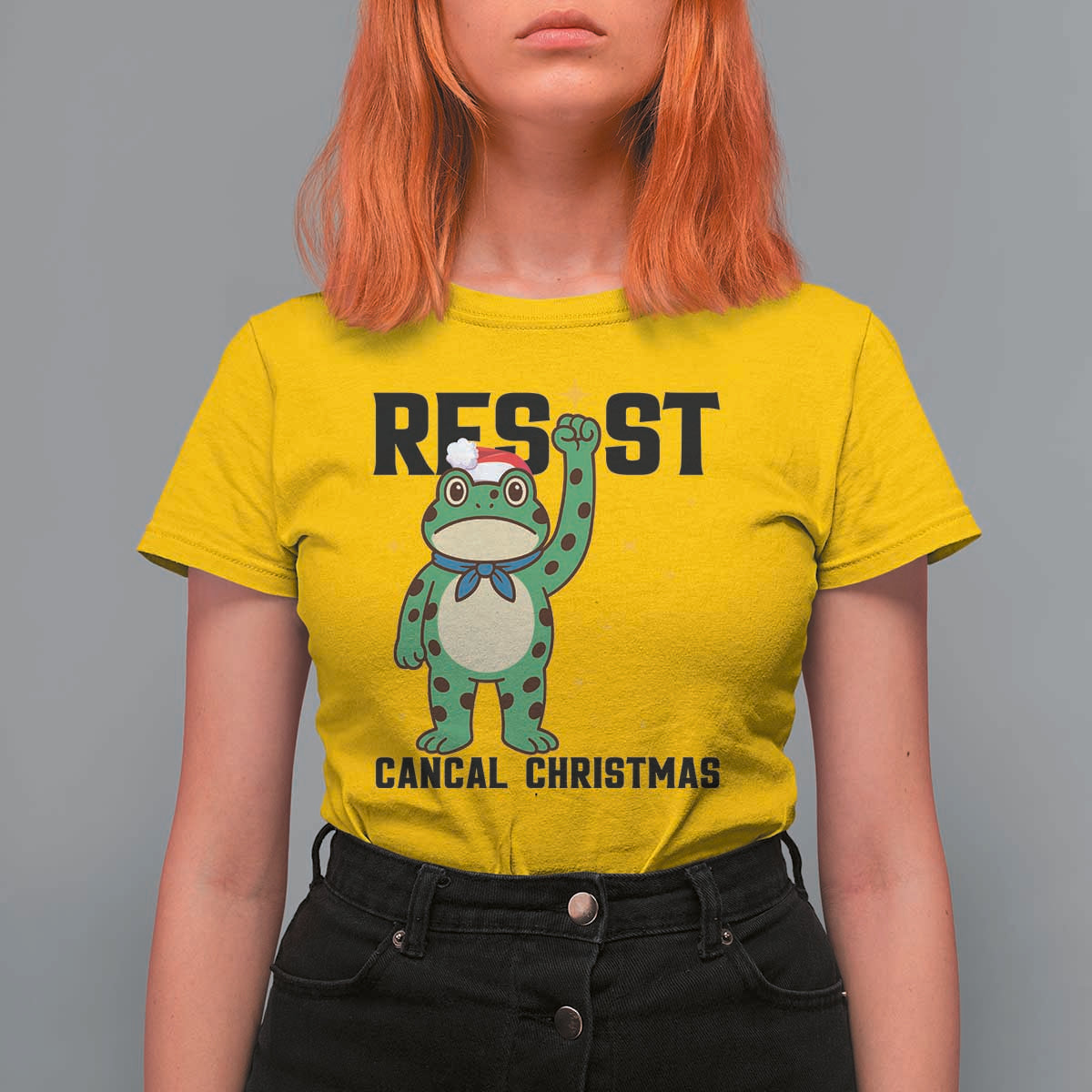 Resist Frog T Shirt For Women Funny Portland Protest ICE Activist Meme - Wonder Print Shop