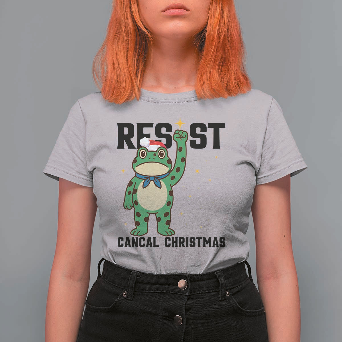 Resist Frog T Shirt For Women Funny Portland Protest ICE Activist Meme - Wonder Print Shop