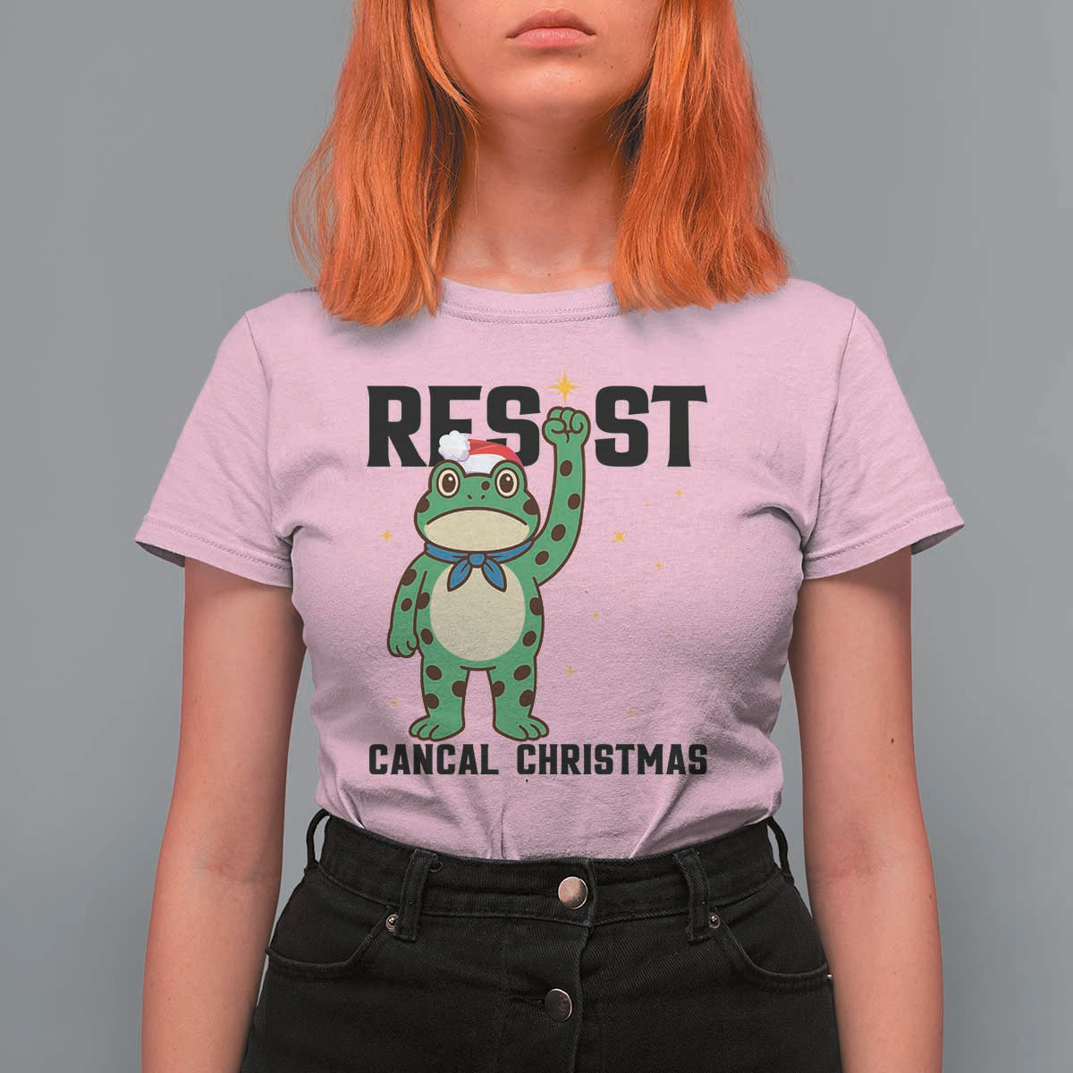 Resist Frog T Shirt For Women Funny Portland Protest ICE Activist Meme - Wonder Print Shop