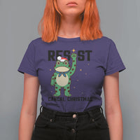 Resist Frog T Shirt For Women Funny Portland Protest ICE Activist Meme - Wonder Print Shop