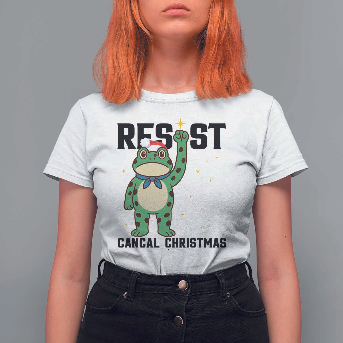 Resist Frog T Shirt For Women Funny Portland Protest ICE Activist Meme - Wonder Print Shop