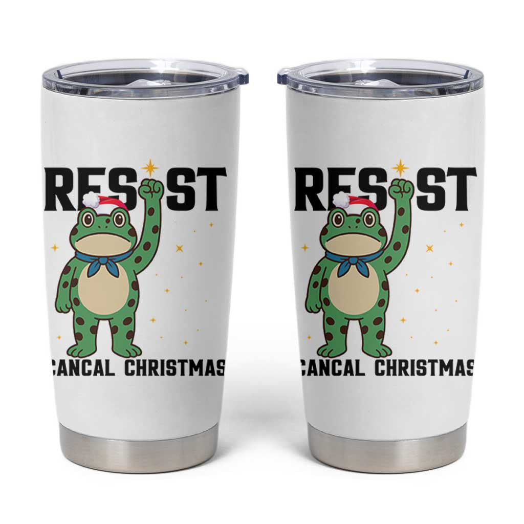 Resist Frog Tumbler Cup Funny Portland Protest ICE Activist Meme - Wonder Print Shop