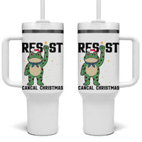 Resist Frog Tumbler With Handle Funny Portland Protest ICE Activist Meme - Wonder Print Shop