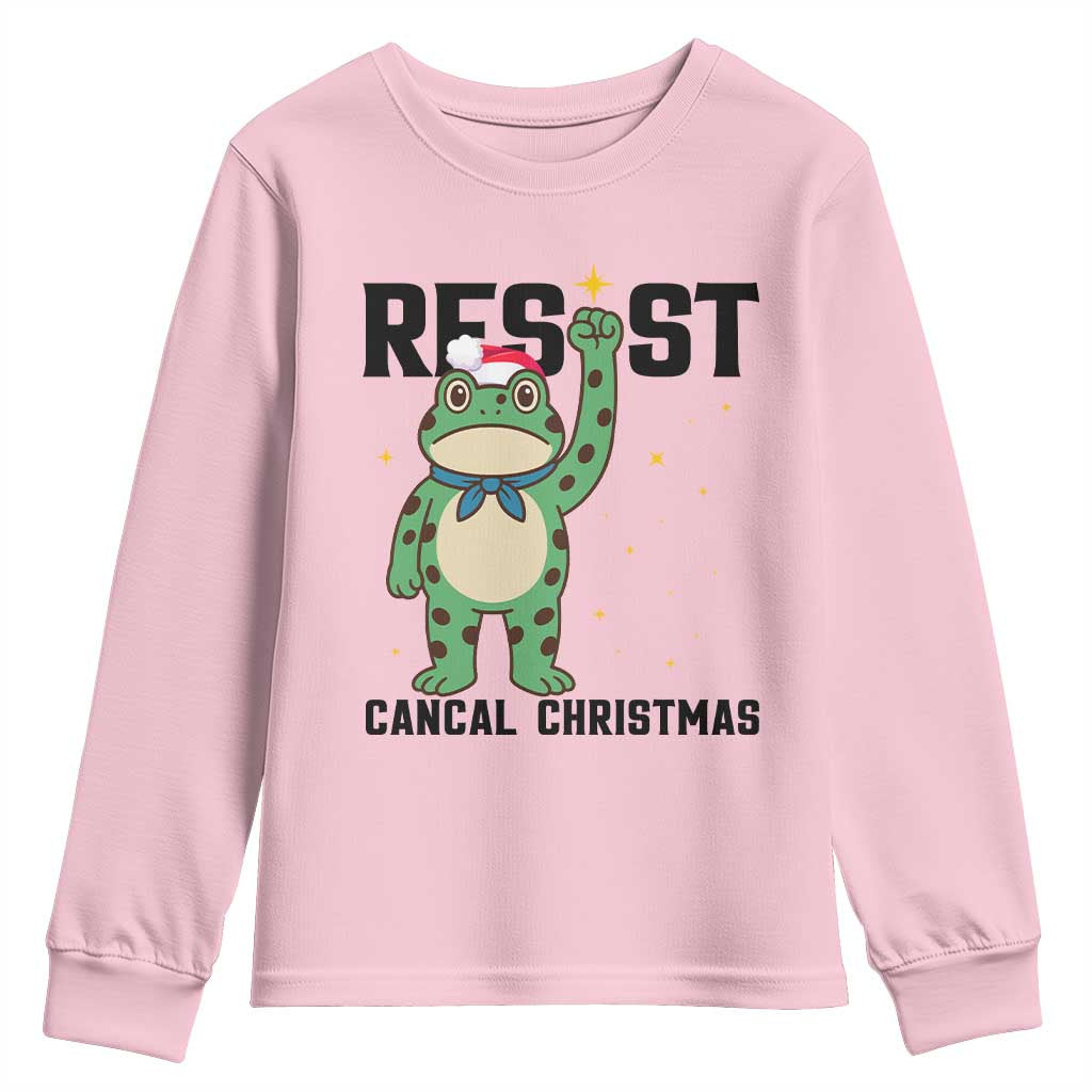 Resist Frog Youth Sweatshirt Funny Portland Protest ICE Activist Meme - Wonder Print Shop