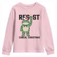 Resist Frog Youth Sweatshirt Funny Portland Protest ICE Activist Meme - Wonder Print Shop