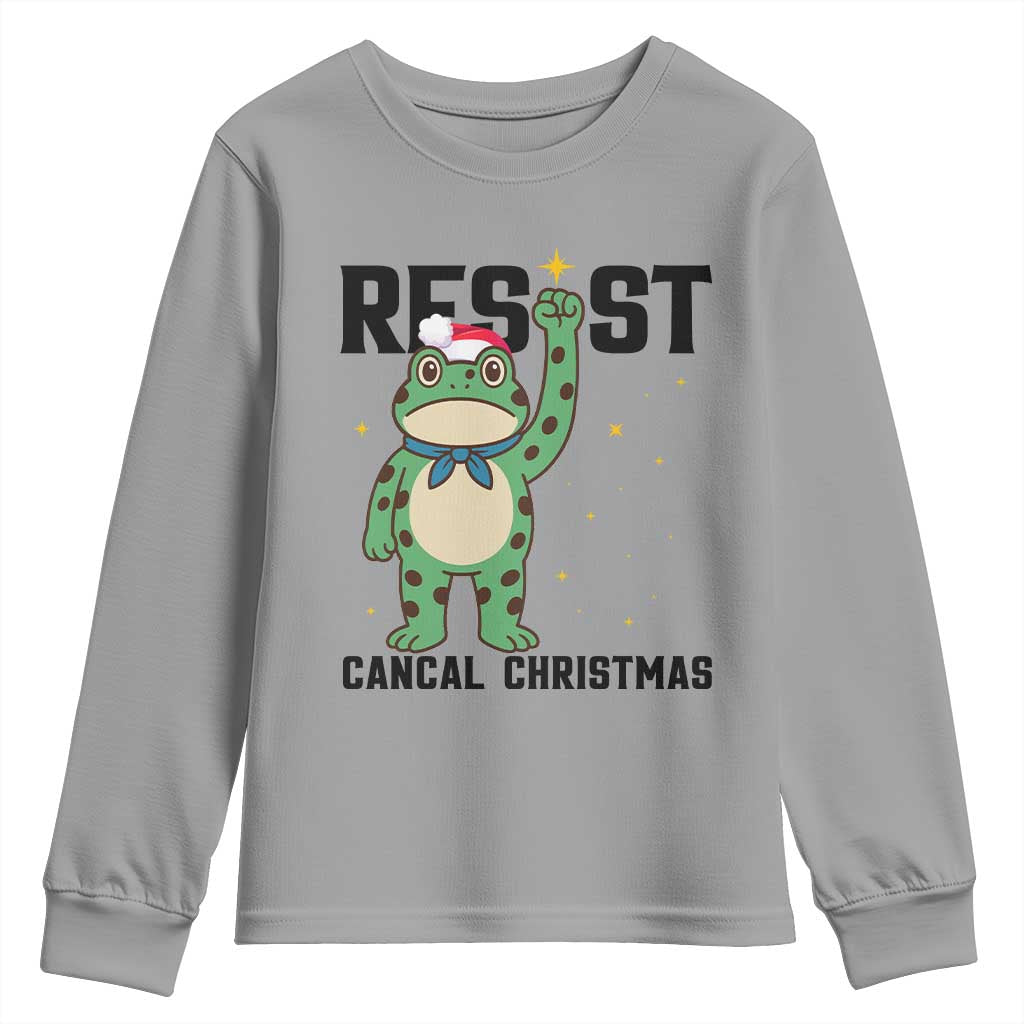 Resist Frog Youth Sweatshirt Funny Portland Protest ICE Activist Meme - Wonder Print Shop