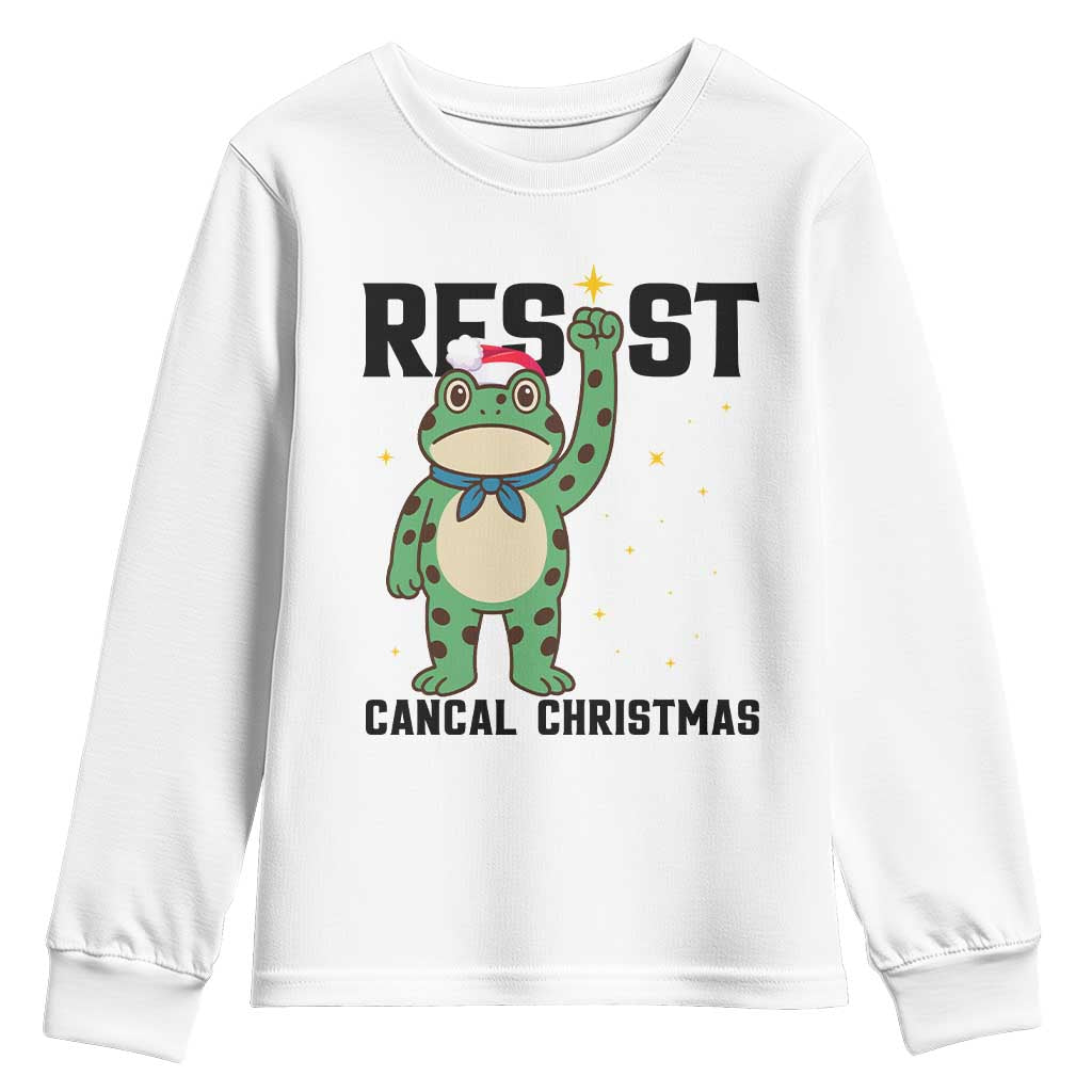 Resist Frog Youth Sweatshirt Funny Portland Protest ICE Activist Meme - Wonder Print Shop