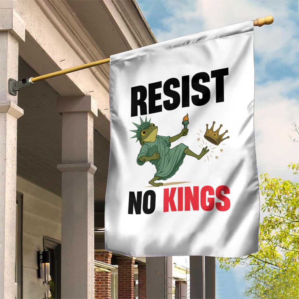 Resist Frog Garden Flag No Kings In America Political 2025 - Wonder Print Shop
