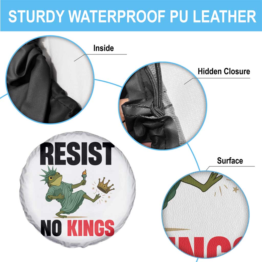 Resist Frog Spare Tire Cover No Kings In America Political 2025 - Wonder Print Shop