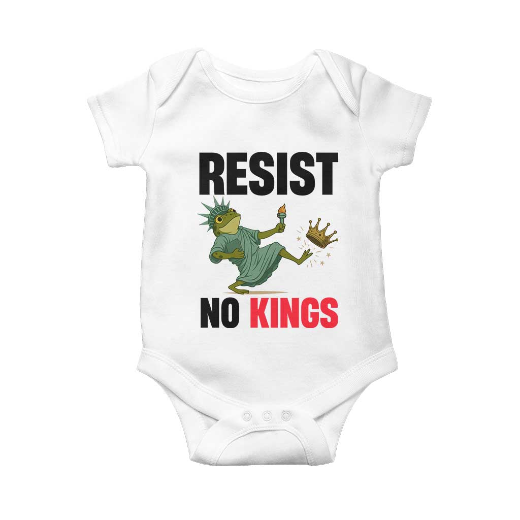 Resist Frog Baby Onesie No Kings In America Political 2025 - Wonder Print Shop