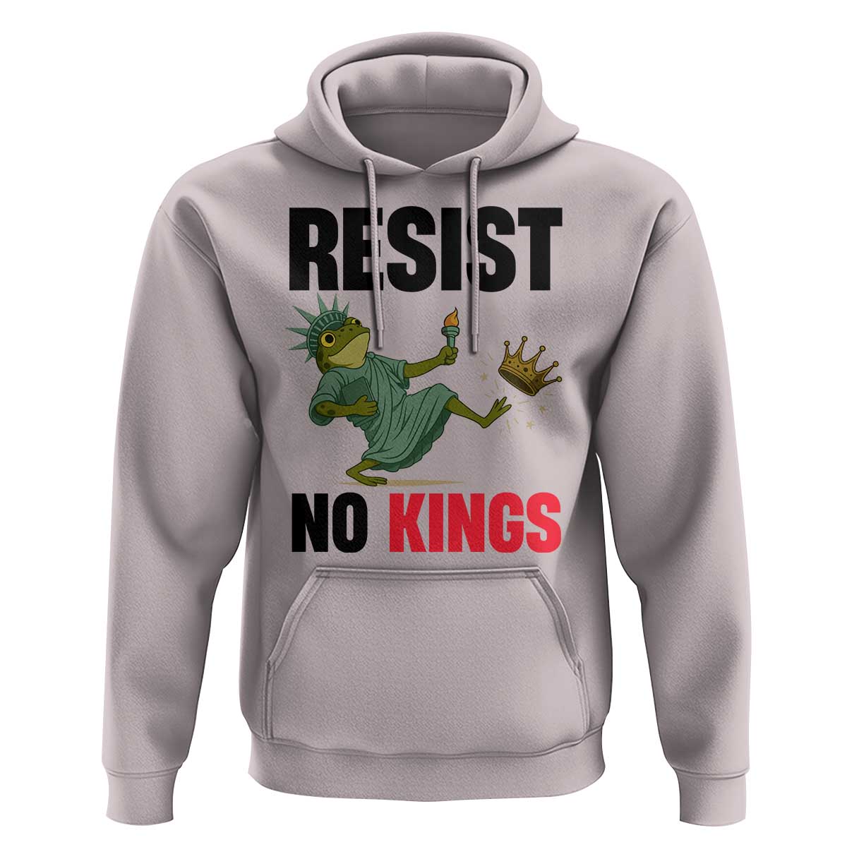 Resist Frog Hoodie No Kings In America Political 2025 - Wonder Print Shop