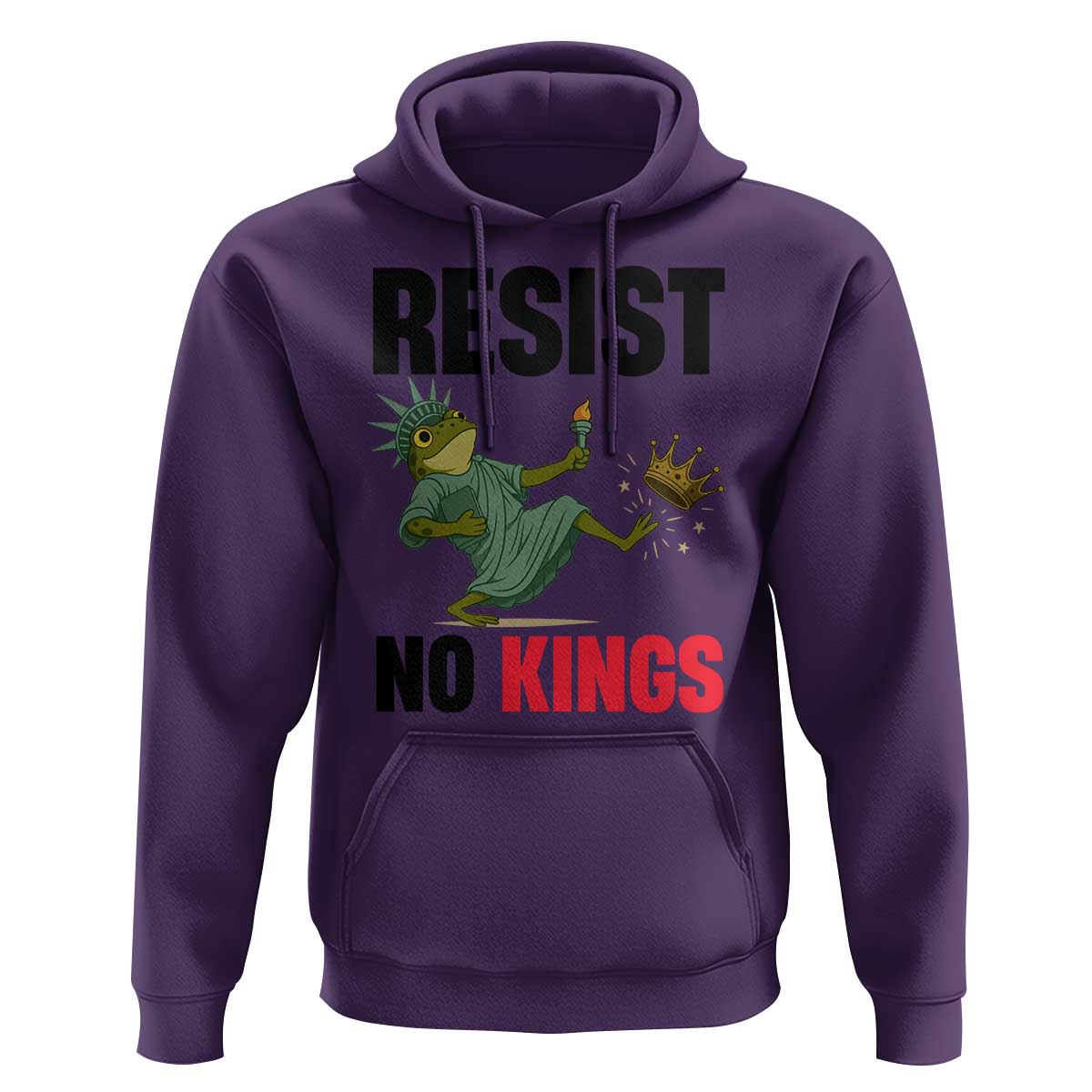 Resist Frog Hoodie No Kings In America Political 2025 - Wonder Print Shop